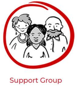Build your team with a support group. 