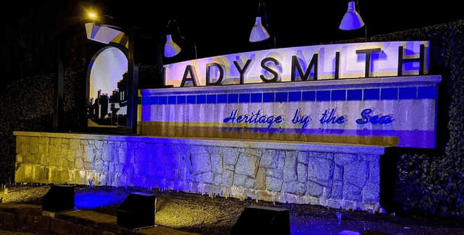 Lighting of Ladysmith City Hall (8pm-6am PDT)
