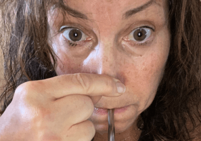 breathing through a straw for pucker up challenge