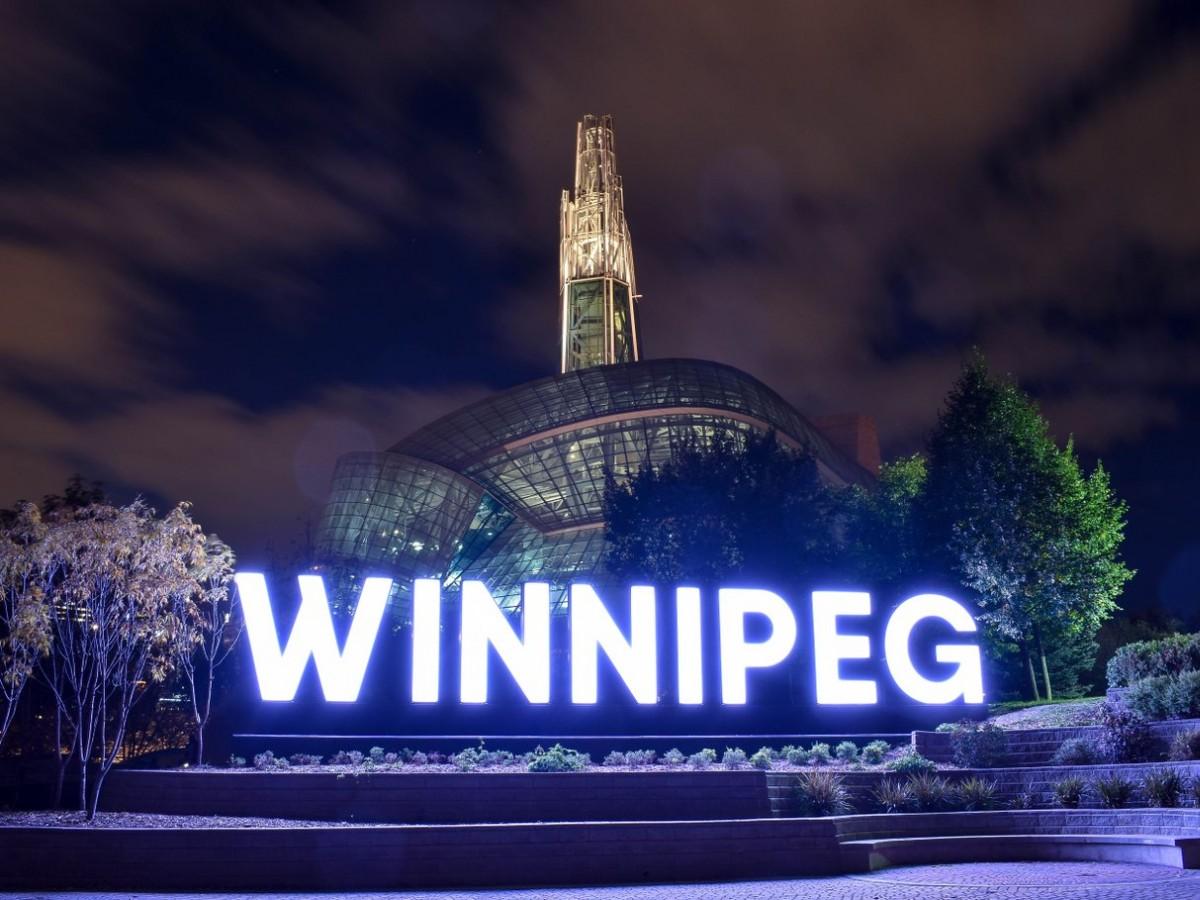 Lighting of Winnipeg Sign