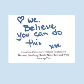 Handwritten messages written on post it notes from Canadians