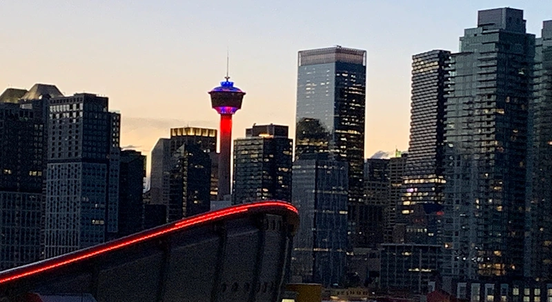 The Calgary Tower will be lit up Red and Blue for Pulmonary Fibrosis. Check out the tower and share photos to help raise PF awareness.