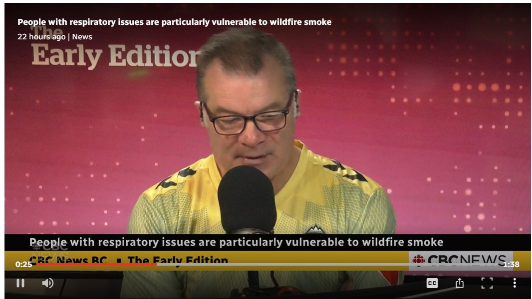 CBC News: People with respiratory issues are particularly vulnerable to wildfire smoke