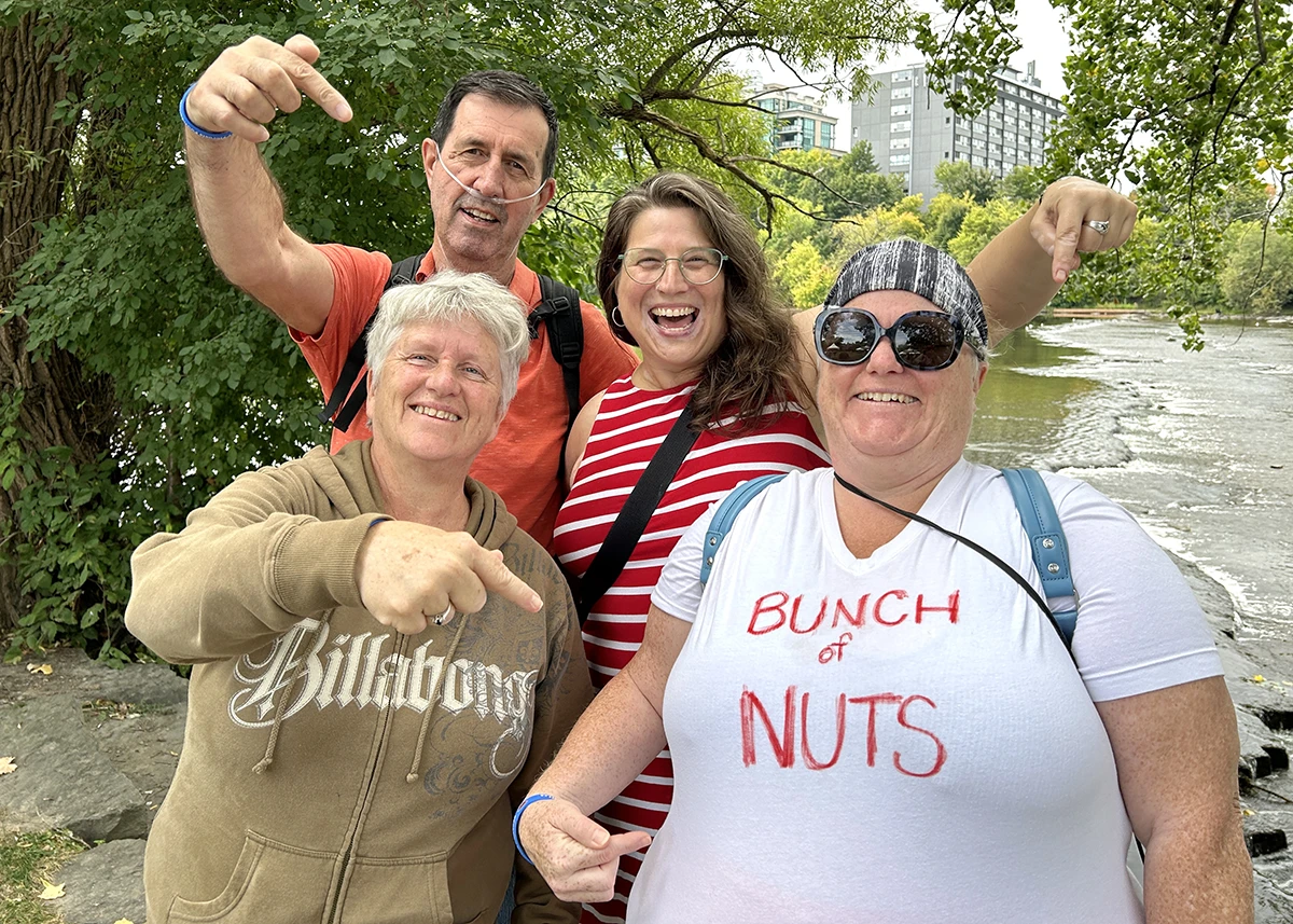 In honour of John Nutall, his loved ones walk for pulmonary fibrosis and share memories of him.