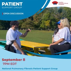 patients talking in a park