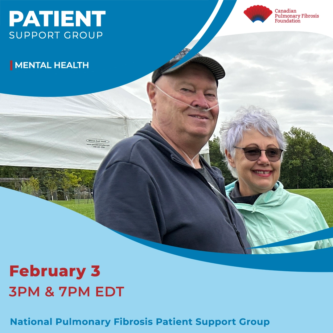 Mental health support group for pulmonary fibrosis patients