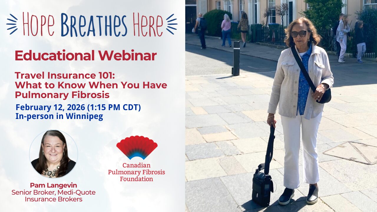 Woman walking abroad with oxygen concentrator