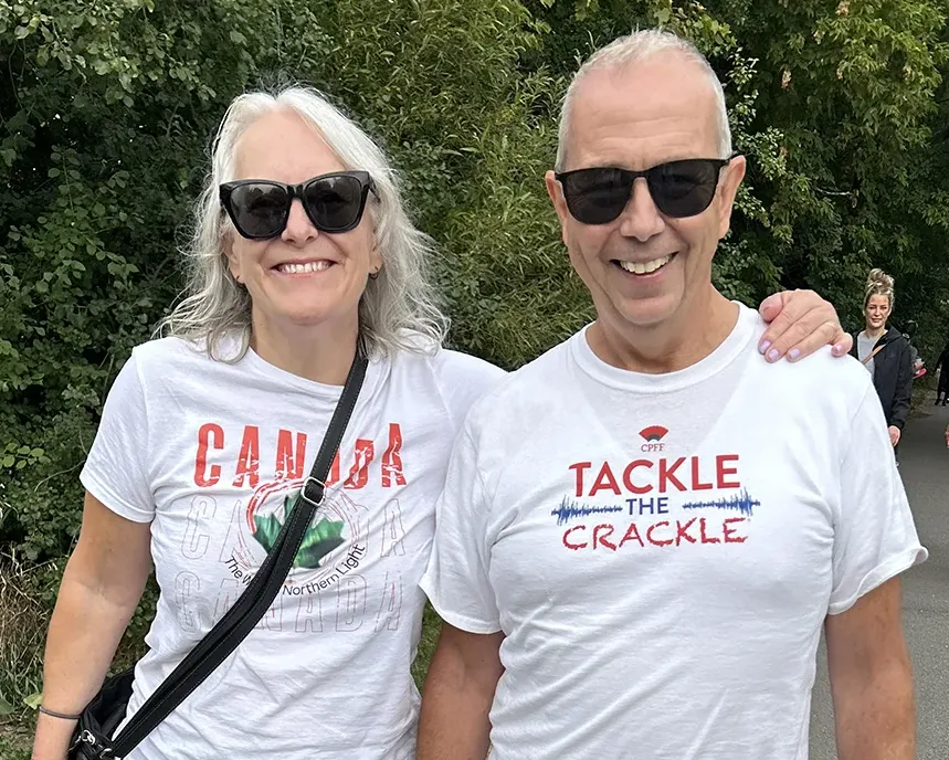 Bruce led the 2025 Ottawa Walk for PF where he is captured walking with his wife